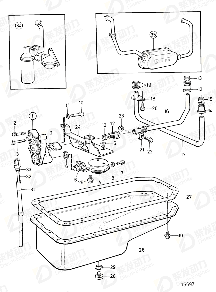 volvo penta Screw 198 Drawing volvo penta Screw 198 Drawing